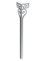 Pied de table Sara Chrome