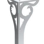 Pied de meuble Gian chrome