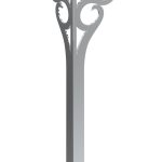 Pied pour table Gian Chrome