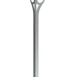 Pieds de table G de chrome