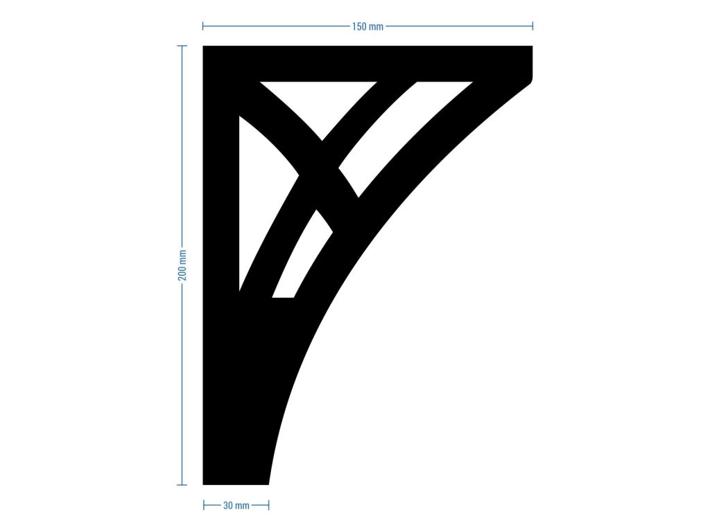Pied de meuble Tracery 20 cm – Image 4