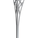 Pied de table Tracery Chrome