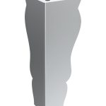 Pied de meuble Henry chrome