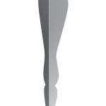 Pied de table Henry chrome