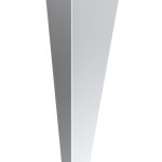 Pied de meuble Simpla en chrome