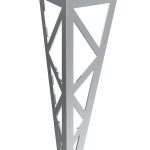 Pied de meuble Polygon en chrome