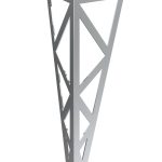 Pied pour table Polygon Chrome