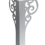 Pied de meuble Royal chrome