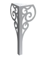 Pied de table Royal chrome