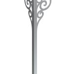 Pied de table Royal chrome