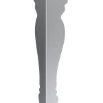 Pied de meuble Mary chrome