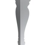 Pied de table Mary Chrome