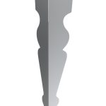 Pied pour table Charlotte Chrome