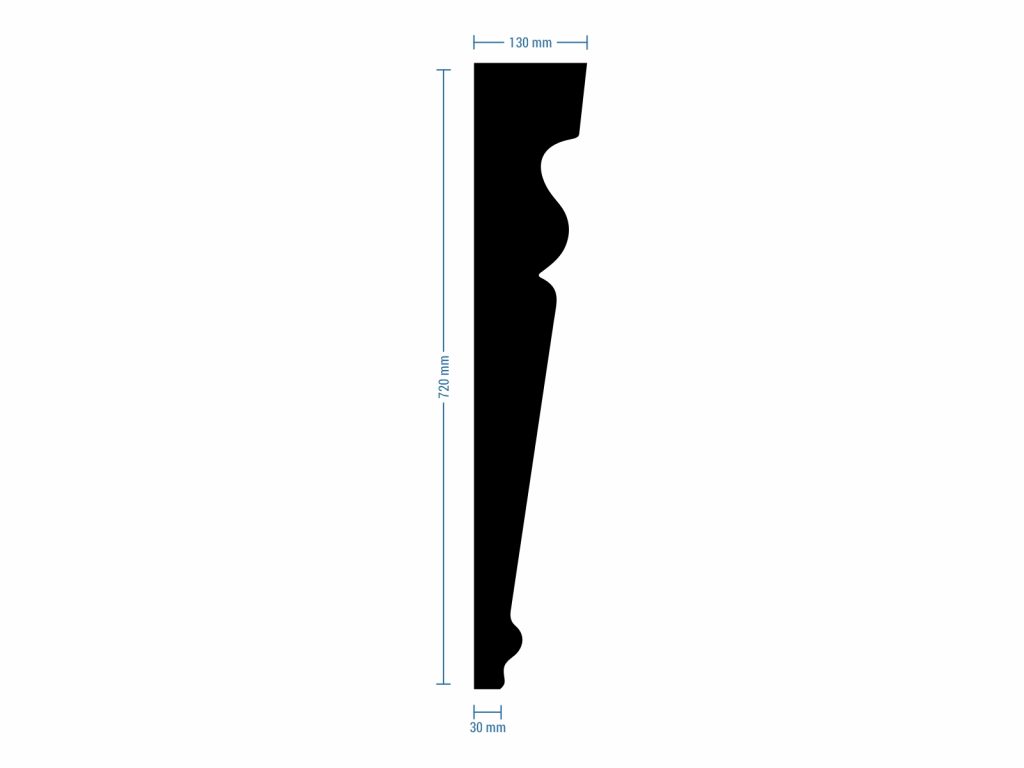 Pied de table Charlotte Chromé 72 cm – Image 4