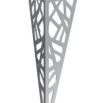 Pied de table à roulettes Chrome