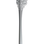 Pied de table Flores chrome