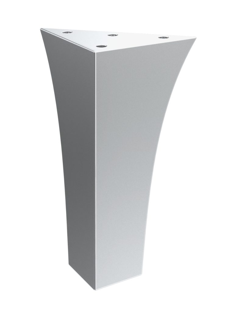 Pied de meuble Talia en chrome