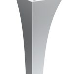 Pied de meuble Talia chromé