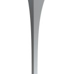 Pied de table Talia Chrome