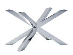 Pied de table en acier inoxydable pour plateau en verre Spider M