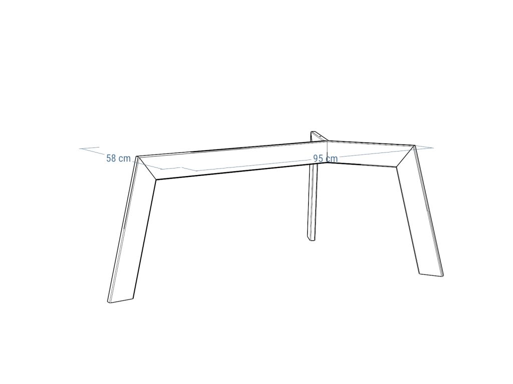 Pied en métal pour la table Triangle M – Image 5