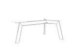 Pied en métal pour la table Triangle M – Image 5
