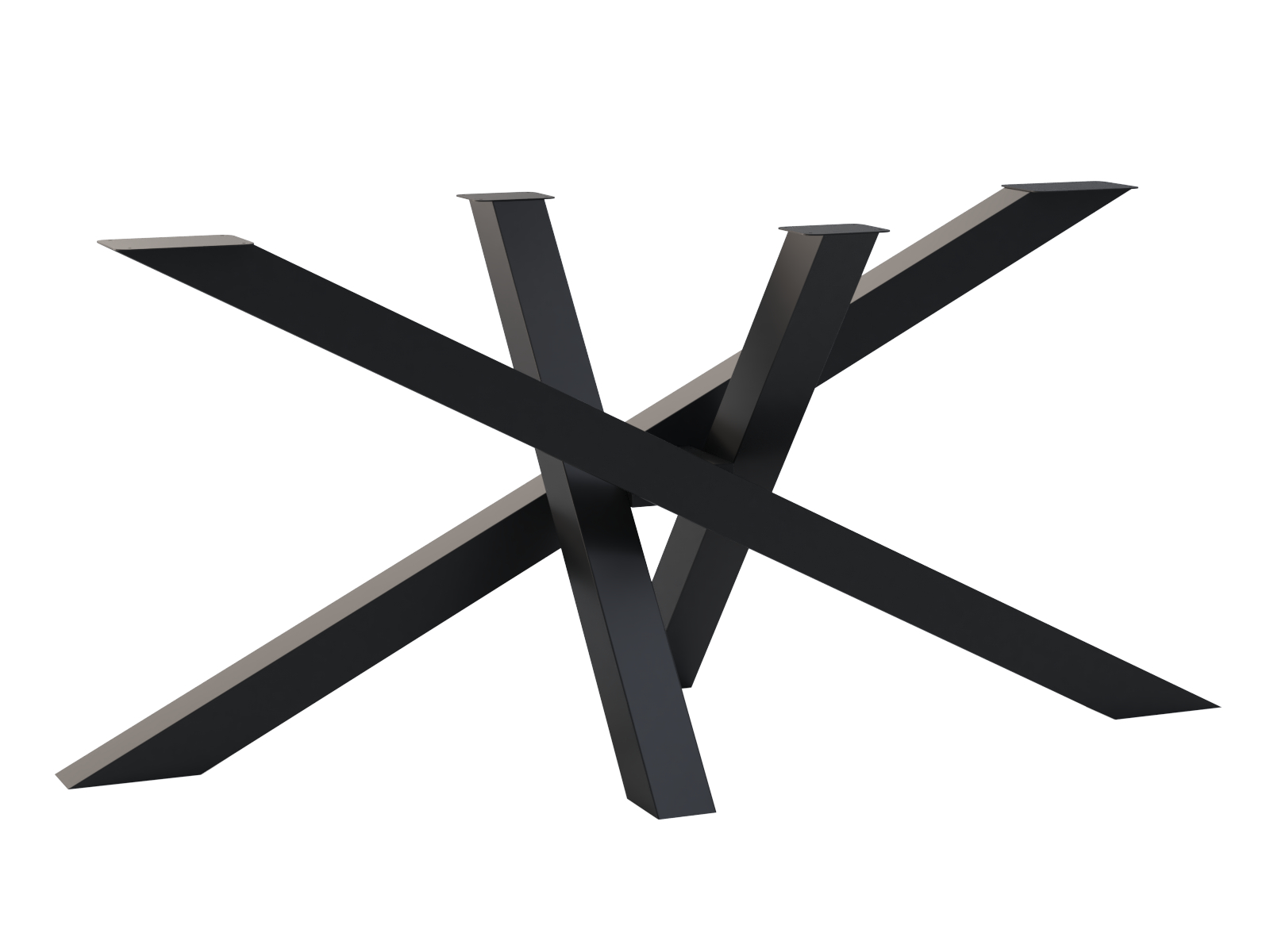 np-108-70x160-h72-cza Pied métallique pour table Milan L – Image 1