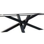 Pied de table en métal pour plateau en pierre Milan Heavy XXL
