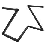 Support de table avec plateau en verre Gibli