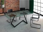 Support de table avec plateau en verre Gibli – Image 2