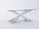 Pied de table sous verre Spider Heavy Chrome L – Image 2