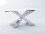 Pied de table sous verre Spider Heavy Chrome M – Image 2