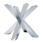 Pied de table sous verre Pajak Chrome lourd S