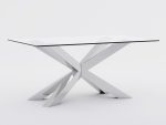 Pied de table sous verre Spider Slim Chrome L – Image 3