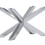 Pied de table sous verre Pajak Slim Chrome M