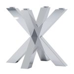 Pied de table sous verre Pajak Slim Chrome S