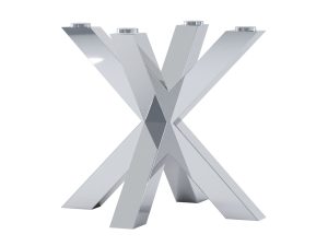 Pied de table sous verre Pajak Slim Chrome S