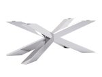 Pied de table sous verre Spider Heavy Chrome L