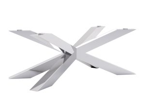 Pied de table sous verre Spider Heavy Chrome L