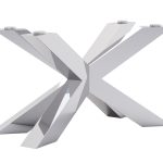 Pied de table sous verre Spider Heavy Chrome M