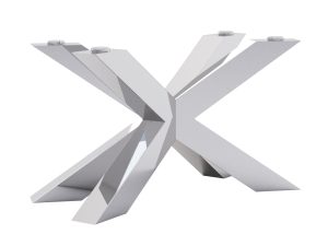 Pied de table sous verre Spider Heavy Chrome M