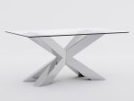 Pied de table sous verre Spider Heavy Chrome M – Image 3