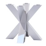 Pied de table sous verre Spider Heavy Chrome S