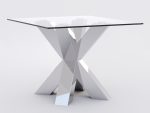 Pied de table sous verre Spider Heavy Chrome S – Image 2