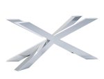 Pied de table en acier inoxydable chromé Spider Heavy L