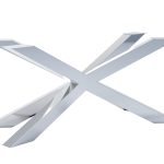 Pied de table en acier inoxydable chromé Spider Heavy L