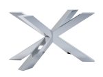Pied de table en acier inoxydable chromé Spider Heavy M