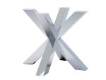 Pied de table en acier inoxydable chromé Spider Heavy S