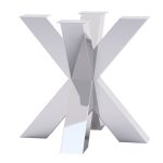 Pied en métal pour table Spider Heavy Chrome S