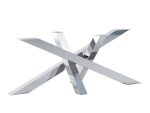 Pied de table en acier inoxydable chromé Milan Heavy XL